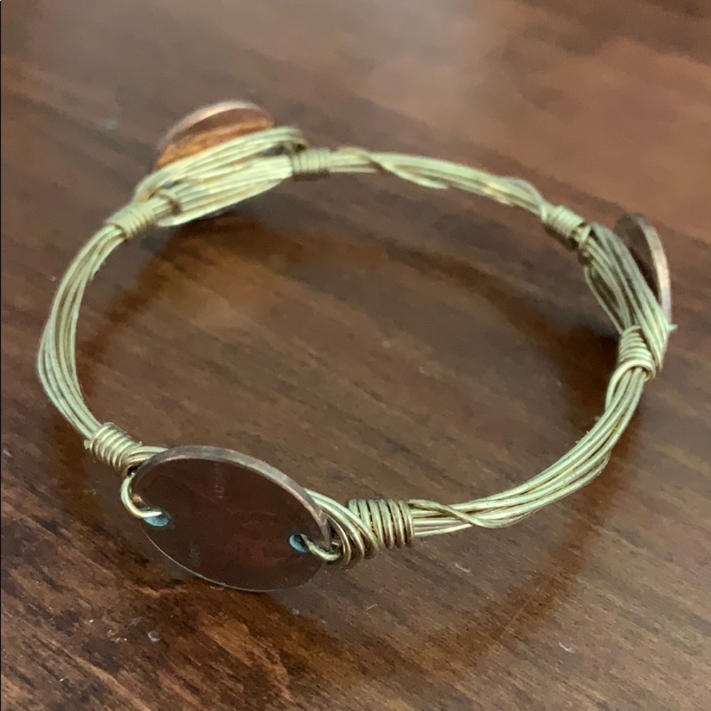 Lucky Penny wire bracelet